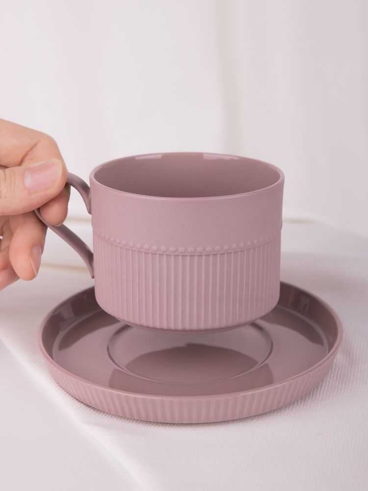 Чайная пара Pastello Moderno, розовая-3