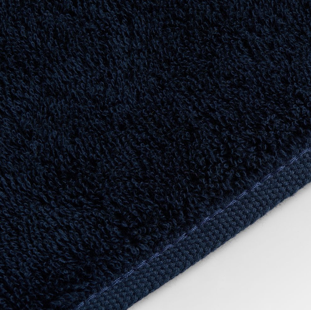 Полотенце махровое Terrychic, среднее, темно-синее-1