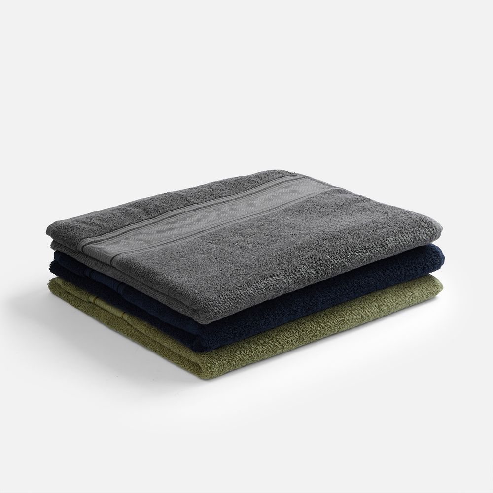 Полотенце махровое Terrychic XL, зеленое-2