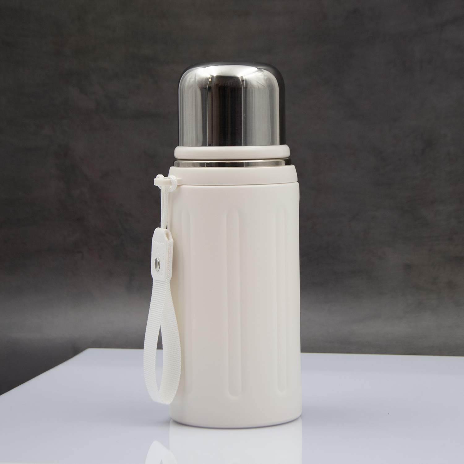 Термос Groove (слоновая кость)-6