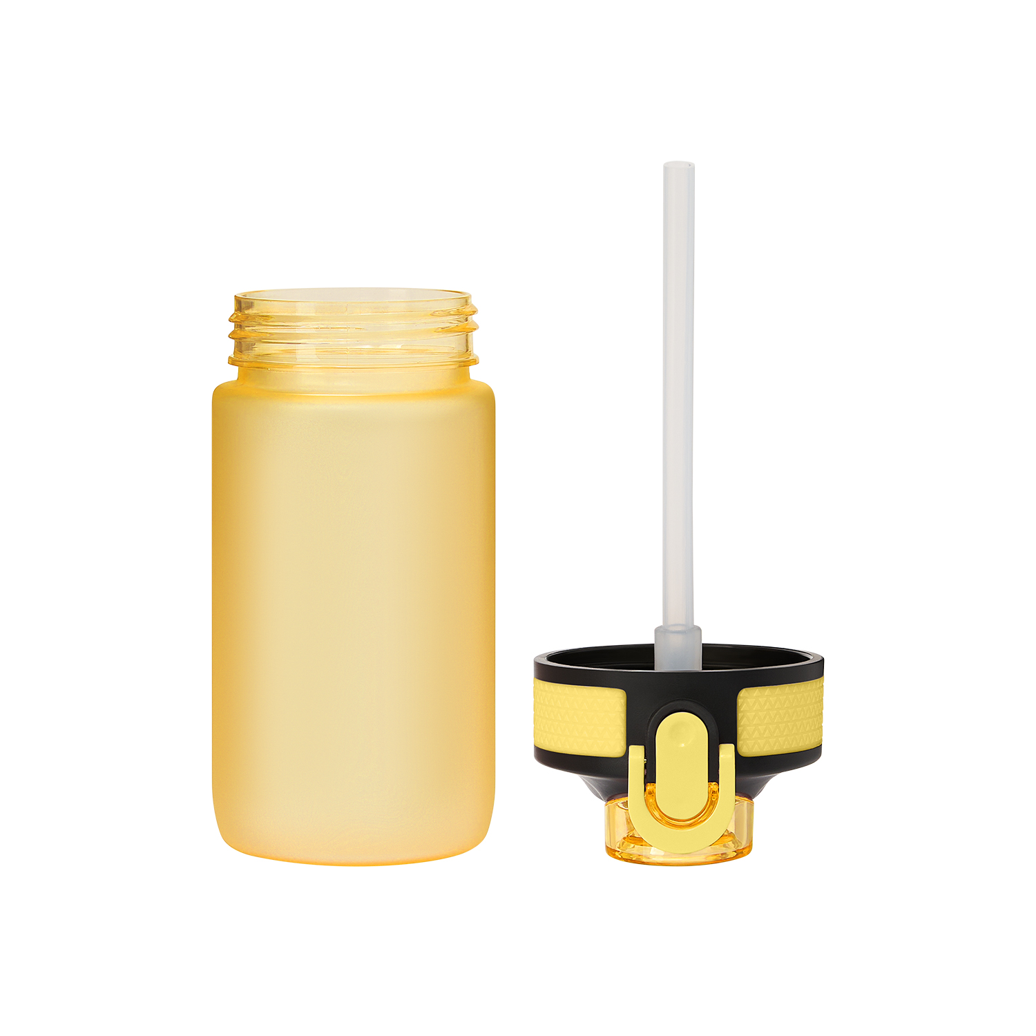 Бутылка для воды Флип мини  (Flip mini), желтая-5