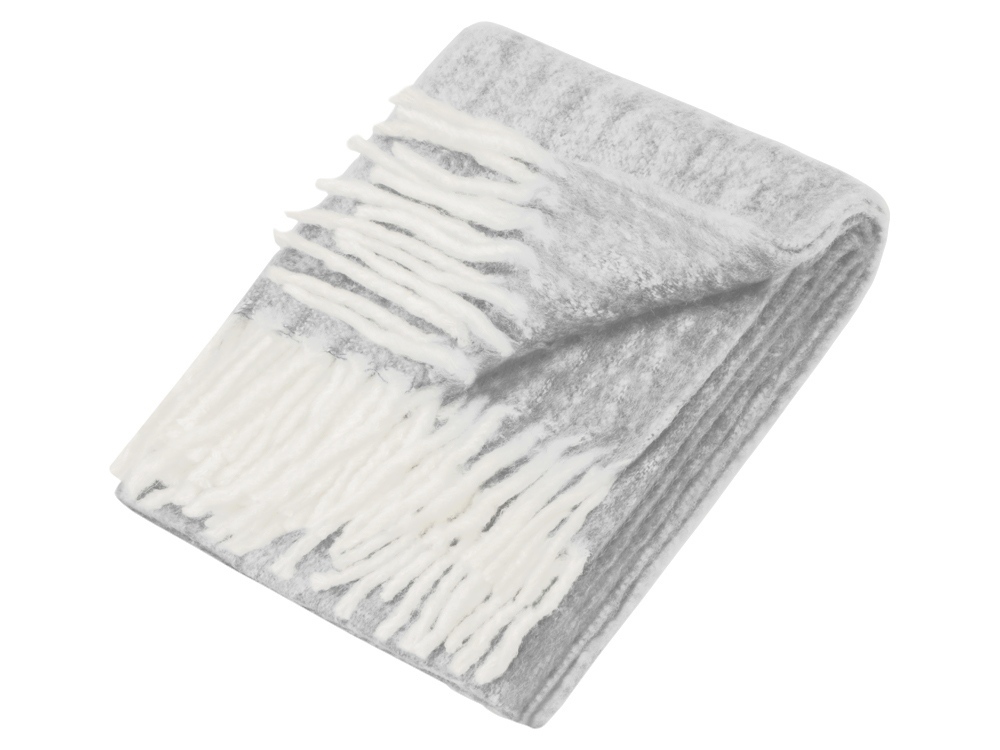 Плед Warmy с шерстью, светло-серый-2