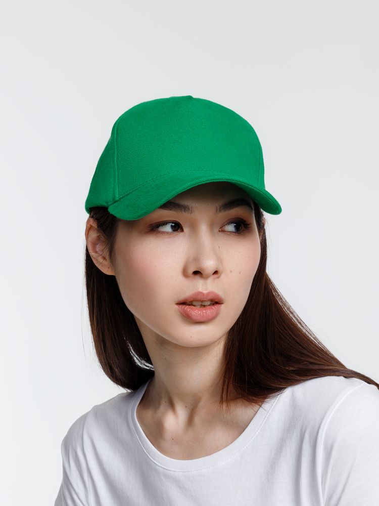 Бейсболка Standard, зеленая-4