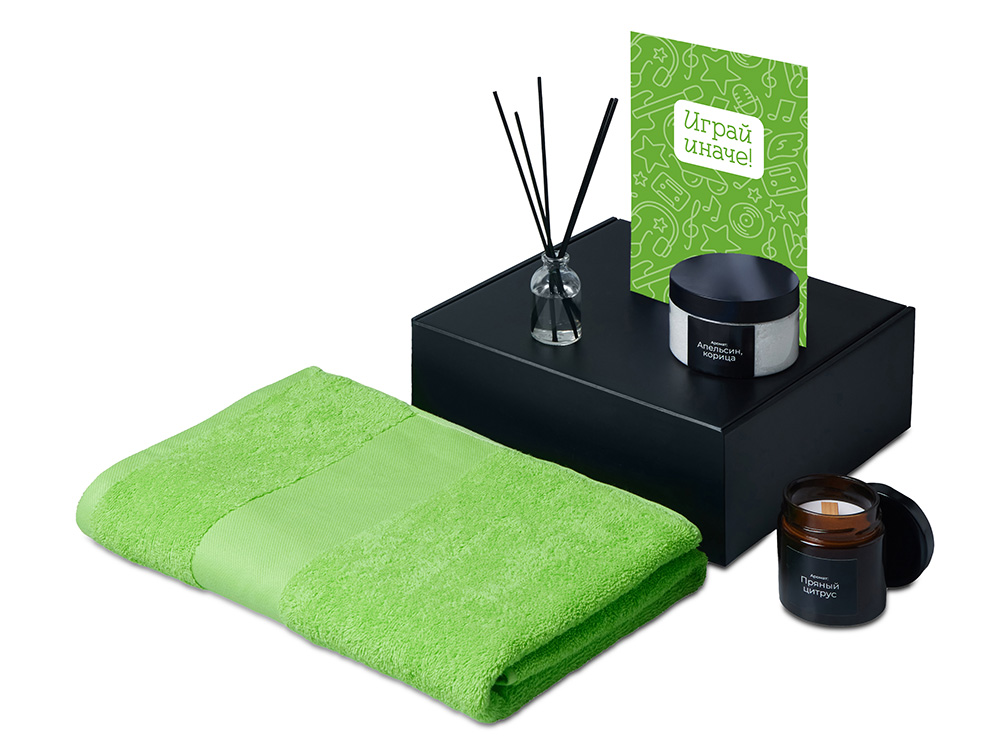 Подарочный набор Re:y. Care с полотенцем, солью для ванны и диффузором-1