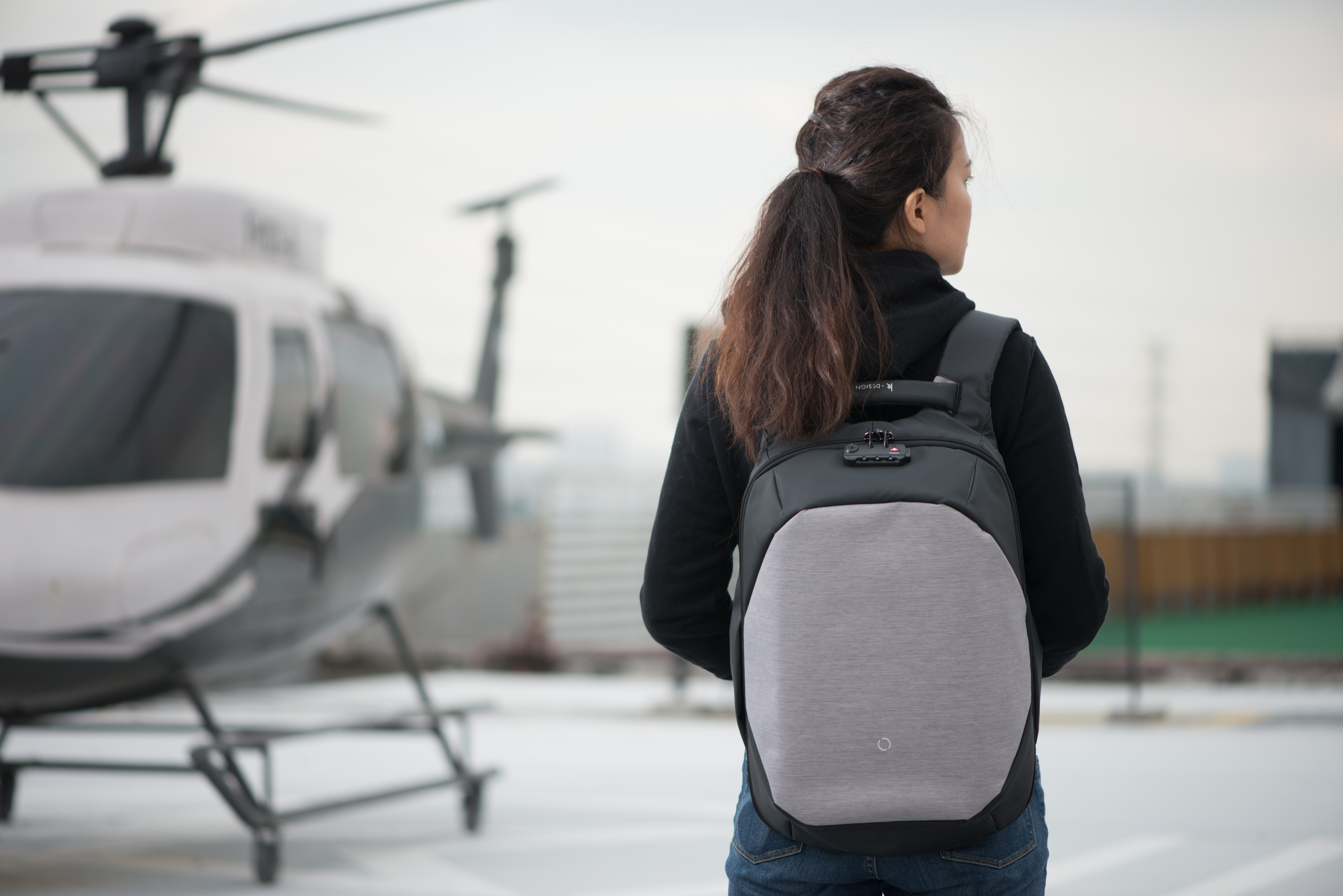 Рюкзак ClickPack 46х34х16 см, черный/серый-15