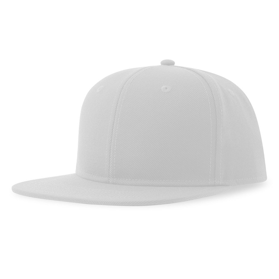 Бейсболка SNAP BACK-S, 6 клиньев, пластиковая застежка, белый-0