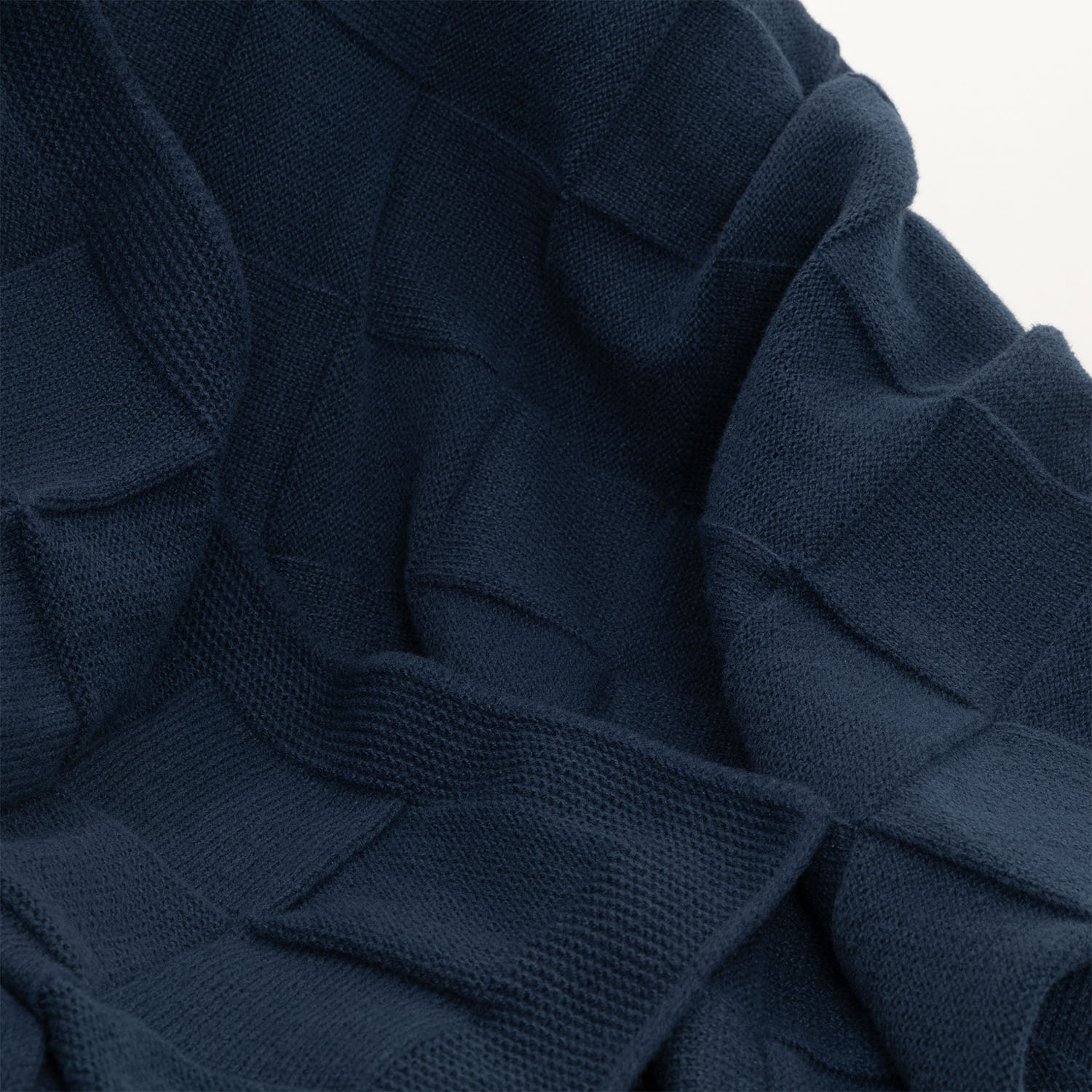 Плед Cella Soft вязаный, 160*90 см, синий-4