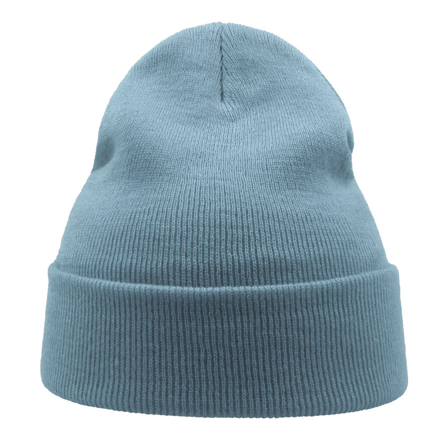 Шапка вязаная  двойная Wind-S, светло-голубой-6