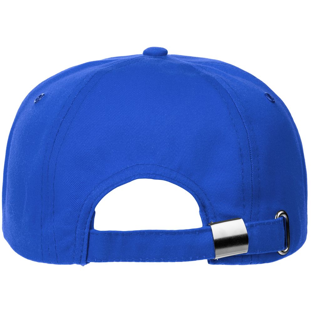 Бейсболка Canopy, ярко-синяя с белым кантом-2