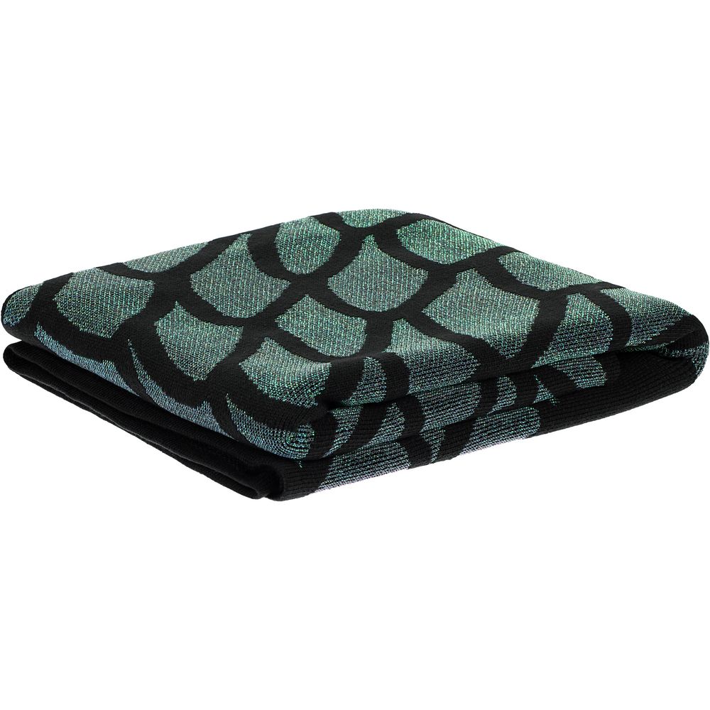 Плед Serpentica, черный с люрексом-3