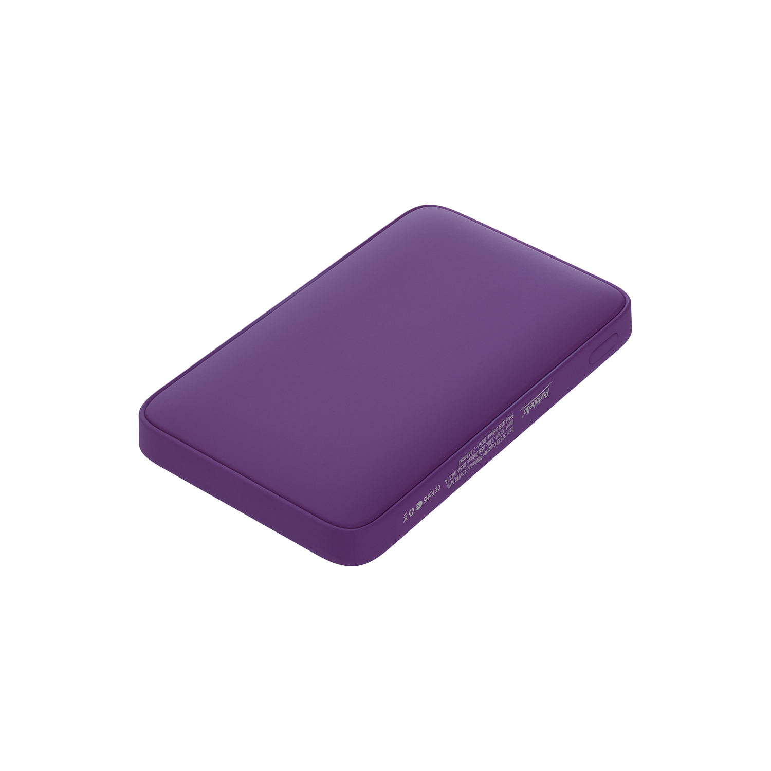 Внешний аккумулятор с подсветкой Анкор (Ancor) 5000 mAh, фиолетовый-1