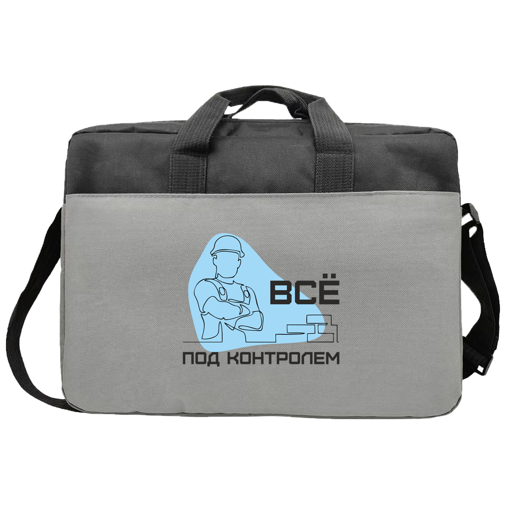 Сумка для ноутбука CHILTON, Серый + чёрный-4