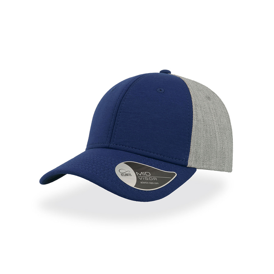 Бейсболка "Contest", 6 клиньев, пластиковая застёжка, ярко-синий, серый-0