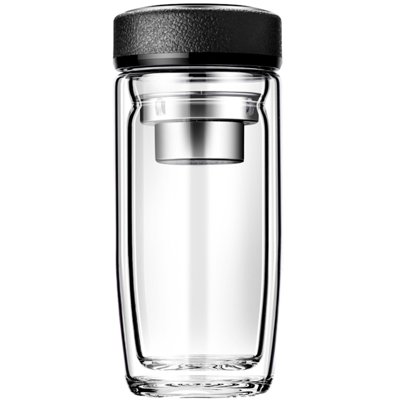 Термос стеклянный с LED-дисплеем Smartview, Чёрный-1