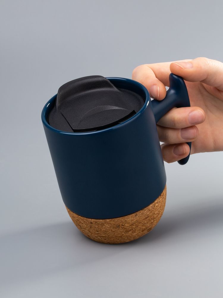 Кружка Corky Grip, синяя-3