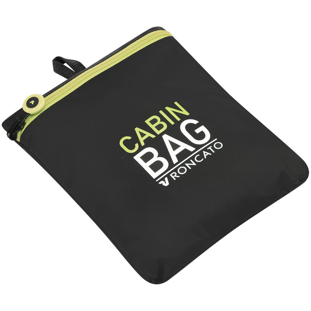 Сумка дорожная Compact Neon, черная с зеленым-3