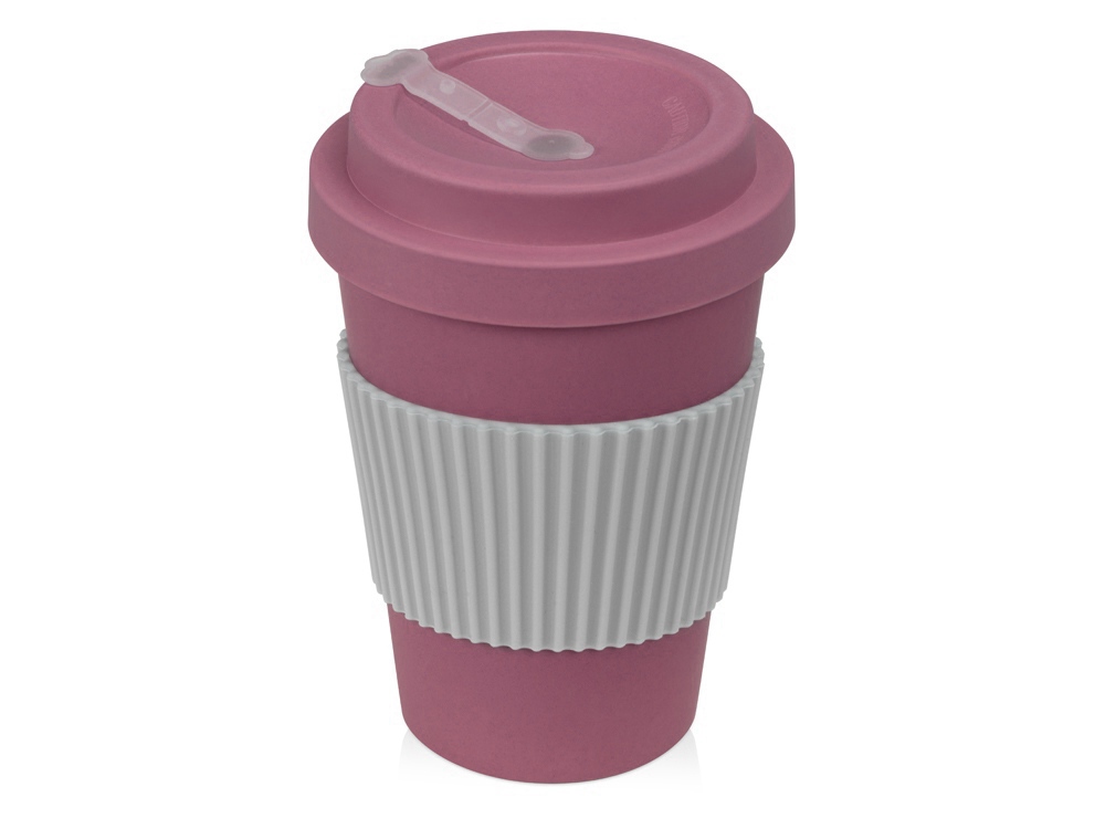 Термокружка Muffin из натуральных волокон, пыльно-розовый-0