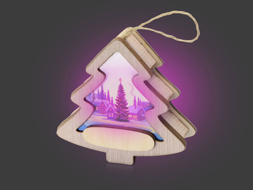 Подвеска с подсветкой, елочка-3