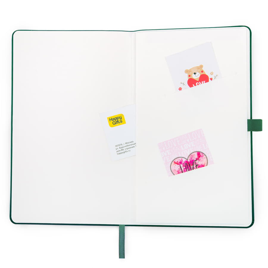 Бизнес-блокнот А5 FLIPPY, формат А5, в линейку, зеленый-11