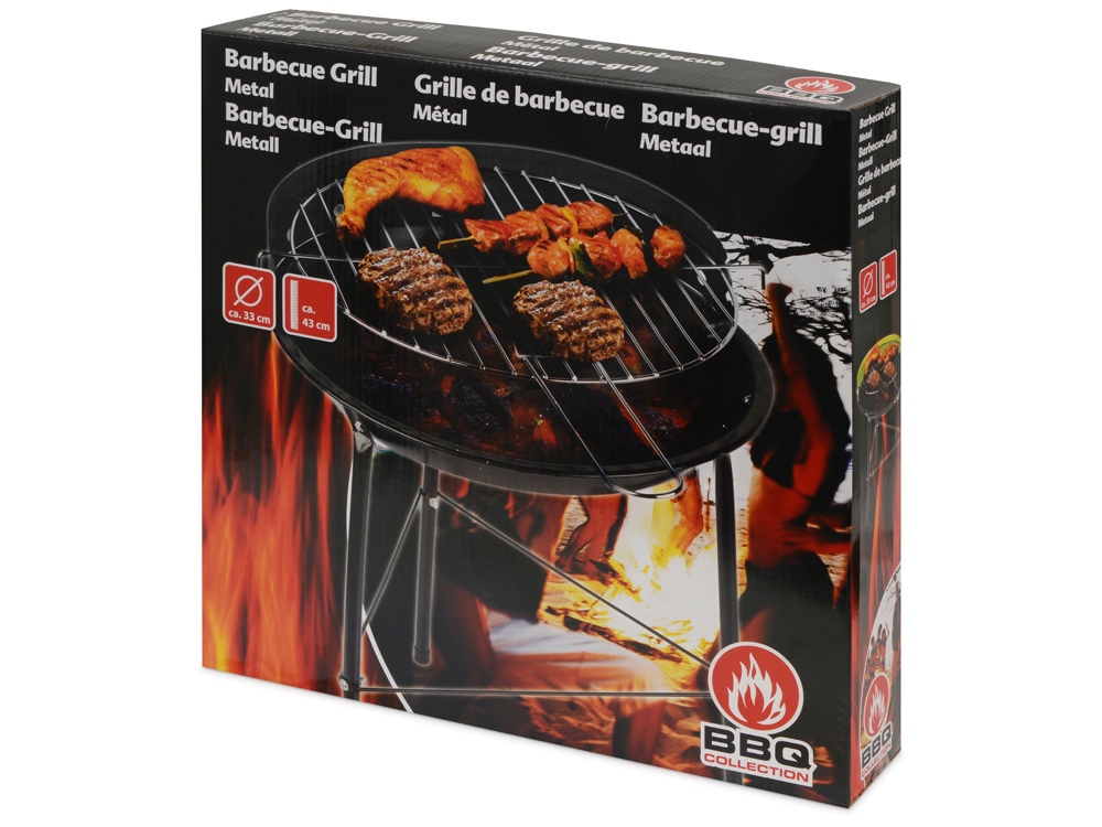 Угольный гриль на ножках Picnic, черный-2