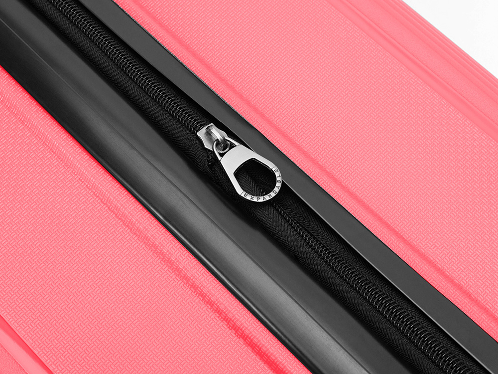 Чемодан TORBER В Отпуск, ярко-розовый, полипропилен, 55 х 36 х 21,5 см, 37 л-6