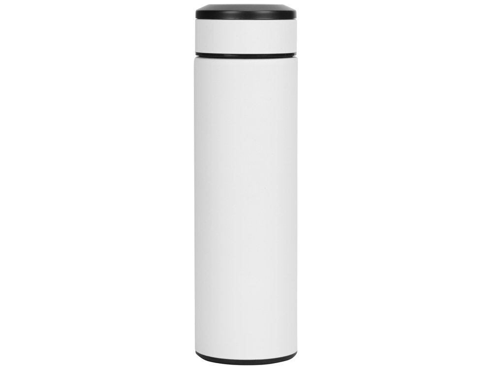 Термос Confident с покрытием soft-touch 420мл, белый-2