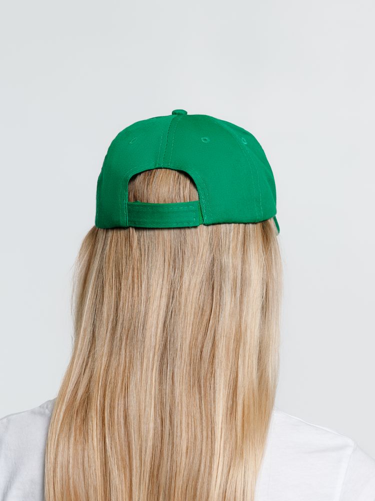 Бейсболка Promo, зеленая-3