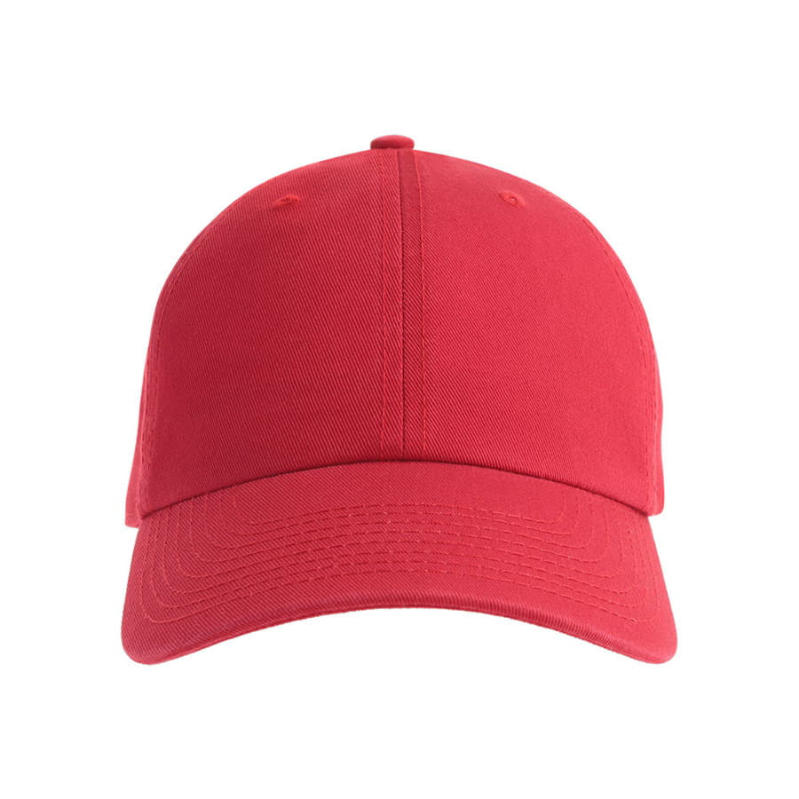 Бейсболка FRASER, органический хлопок, 6 клиньев, металлическая застежка, красный-1