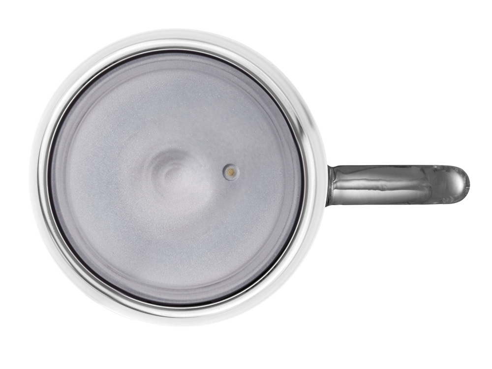 Кружка с двойными стенками с широкой ручкой и градиентным покрытием Fog, черный-3