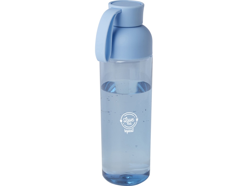 Illuminate бутылка для воды из переработанного PET-пластика, объемом 600 мл - Светло-синий-5