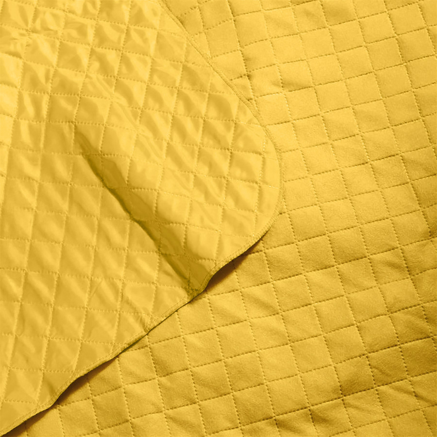 Плед для пикника "Rest"; жёлтый; 115 х 140 см; двухсторонний материал флис 150 гр/м2+оксфорд  210 T, желтый-2