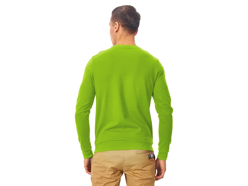 Свитшот Motion унисекс с начесом, зеленое яблоко-4