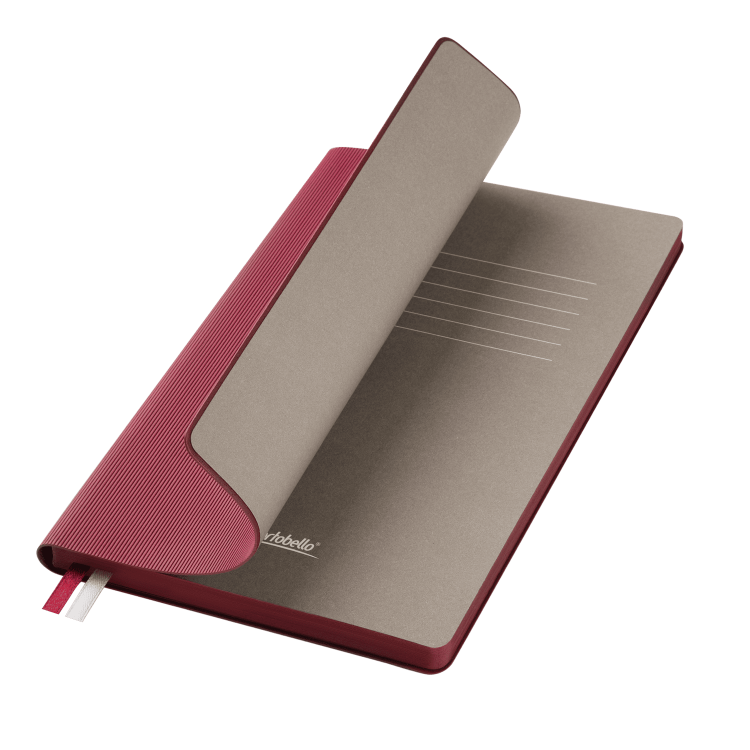 Ежедневник Рейн (Rain) недатированный, бургунди (без упаковки, без стикера)-0