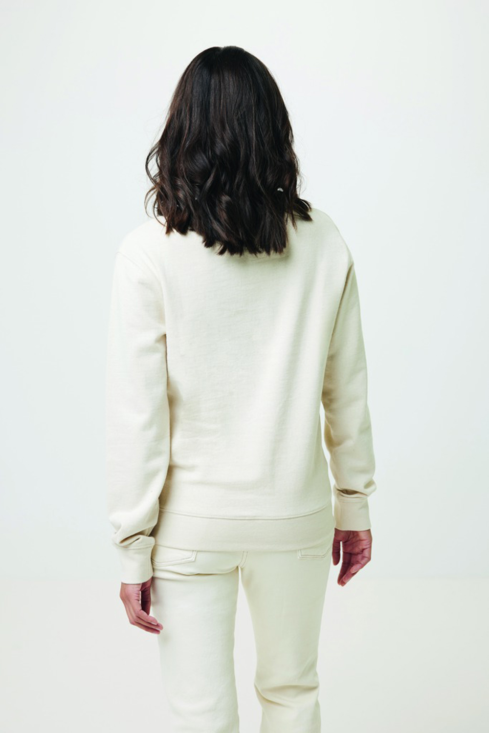 Свитшот Iqoniq Denali из переработанного неокрашенного хлопка, унисекс, 340 г/м²-20