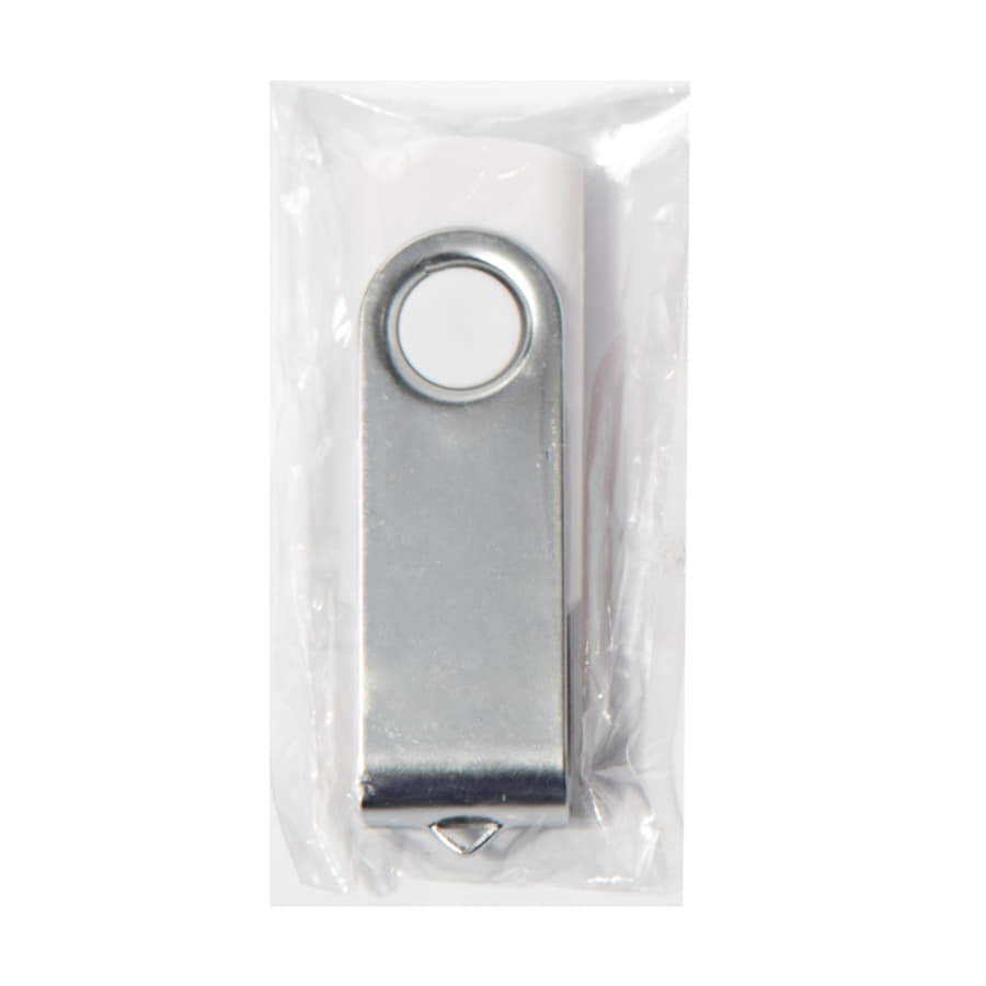 USB flash-карта DOT (32Гб), белый, серебристый-2