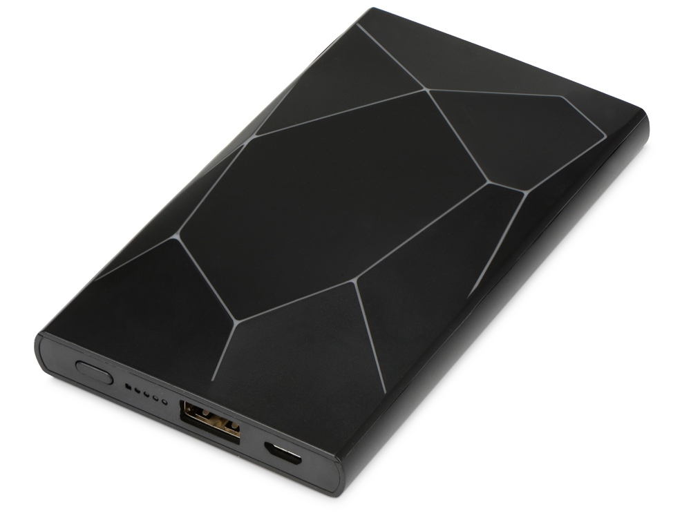 Портативное беспроводное зарядное устройство Geo Wireless, 5000 mAh, черный-2