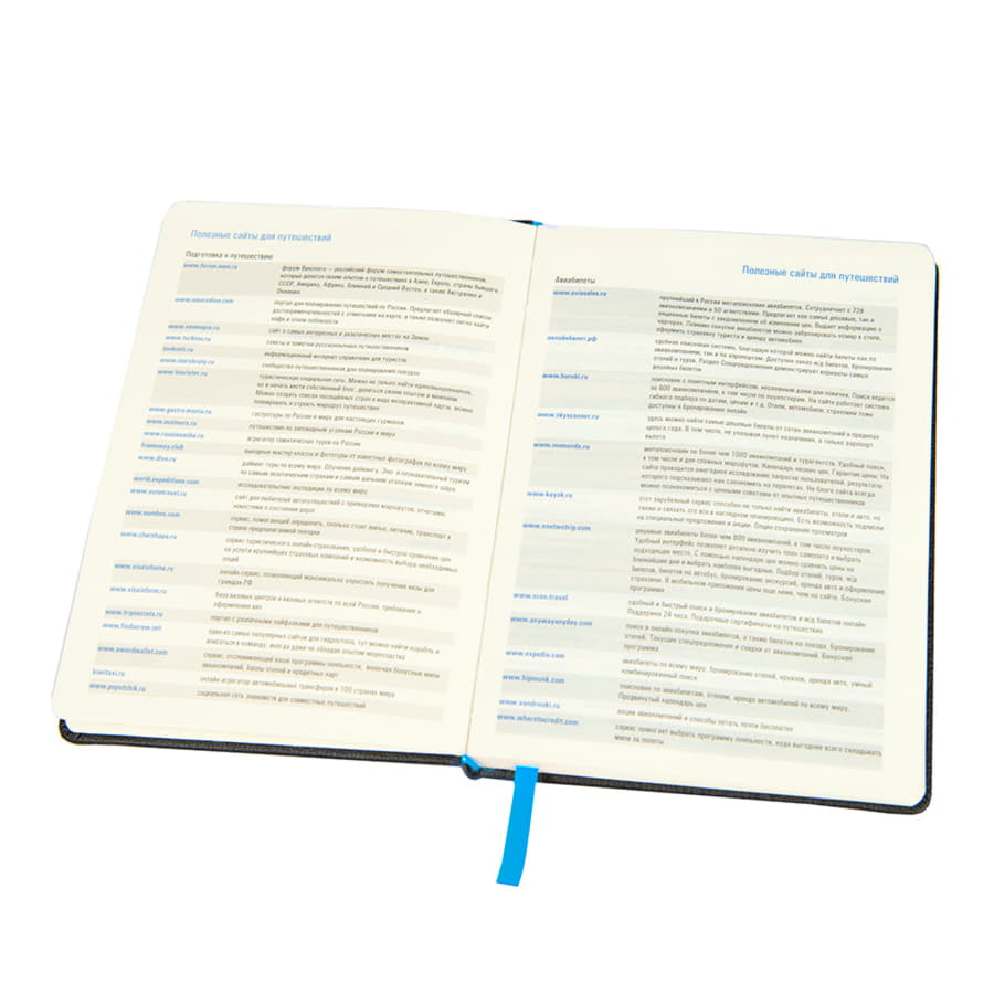 Ежедневник недатированный RAY, формат А5, в клетку, тёмно-серый, голубой-2