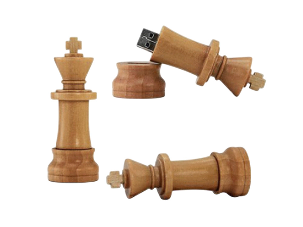 Флешка Ферзь на 4 Гб, натуральный-3