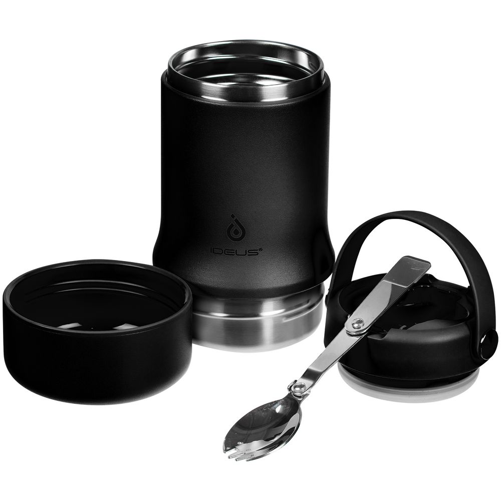 Термос для еды Tabenodo, черный-8