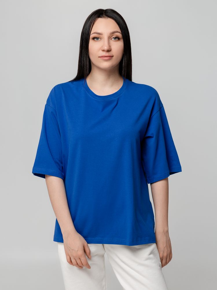 Футболка унисекс оверсайз Street Vibes, ярко-синяя-1