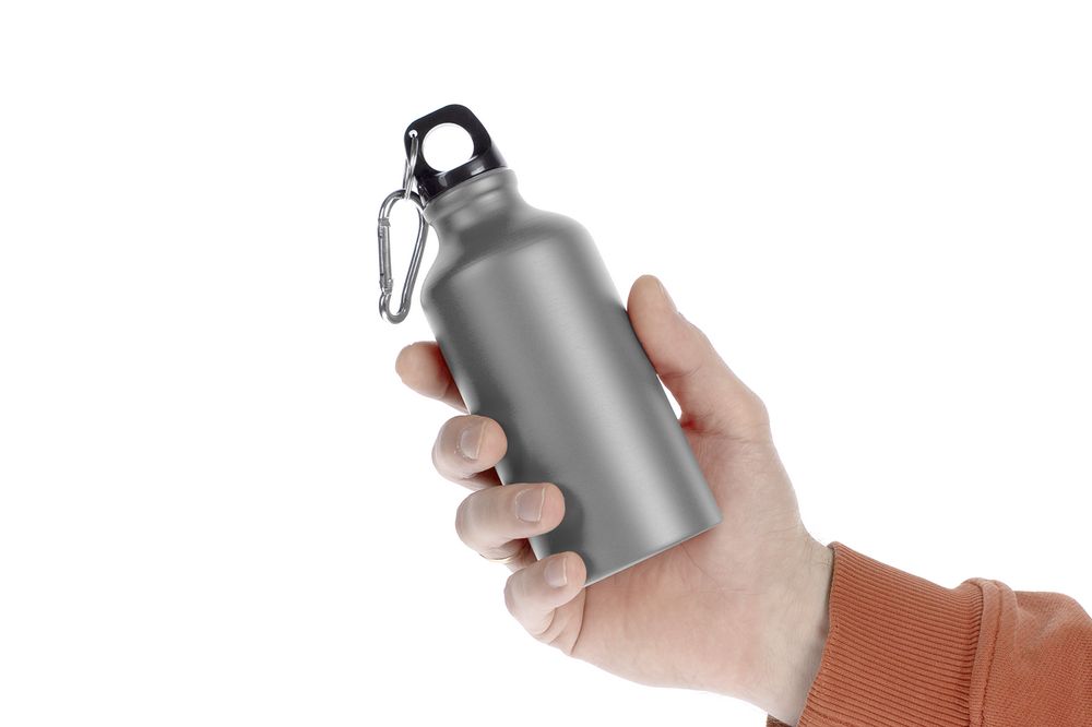 Бутылка для воды Funrun 400, серая-1