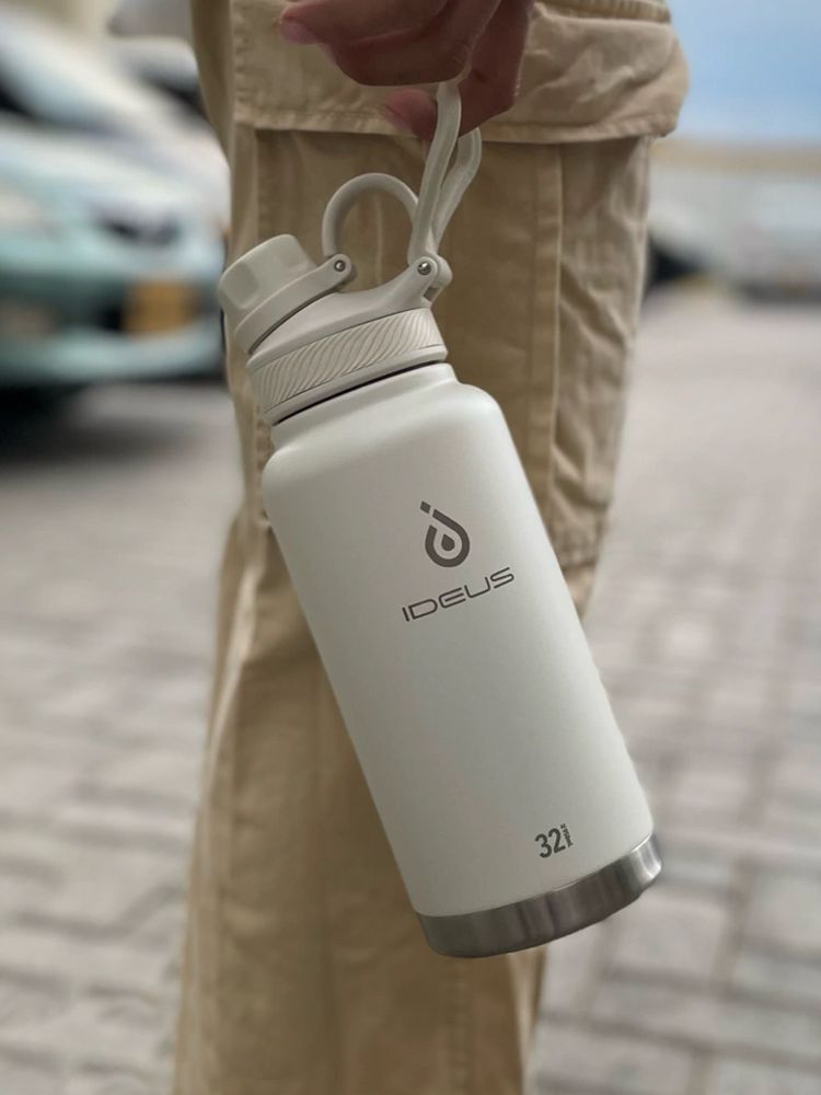 Термобутылка Fujisan XL 2.0, белая (молочная)-5