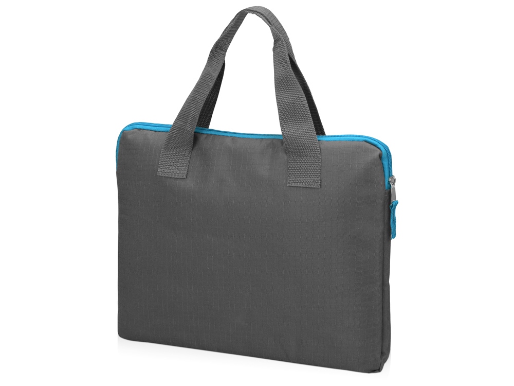 Конференц сумка Session, серый/голубой-1