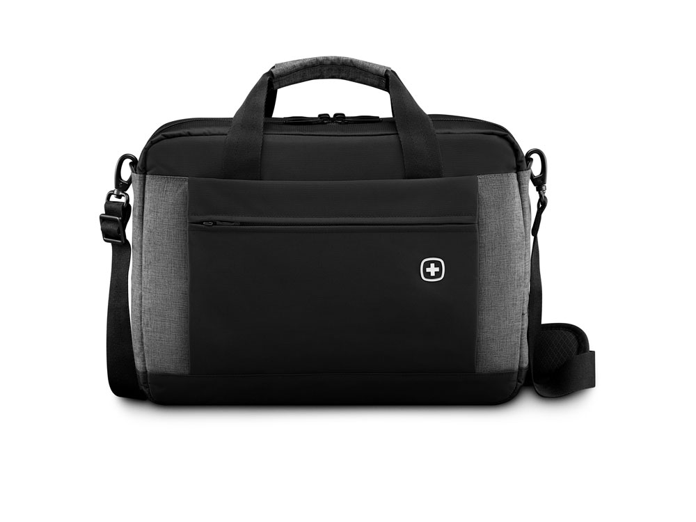 Портфель для ноутбука 16'' WENGER Underground, черный/серый, полиэстер, 43 x 9 x 31 см, 9 л-1