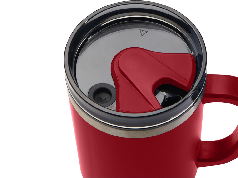 Melbourne кружка 1200 мл, сертифицированная согласно RCS, с соломинкой - Красный-4