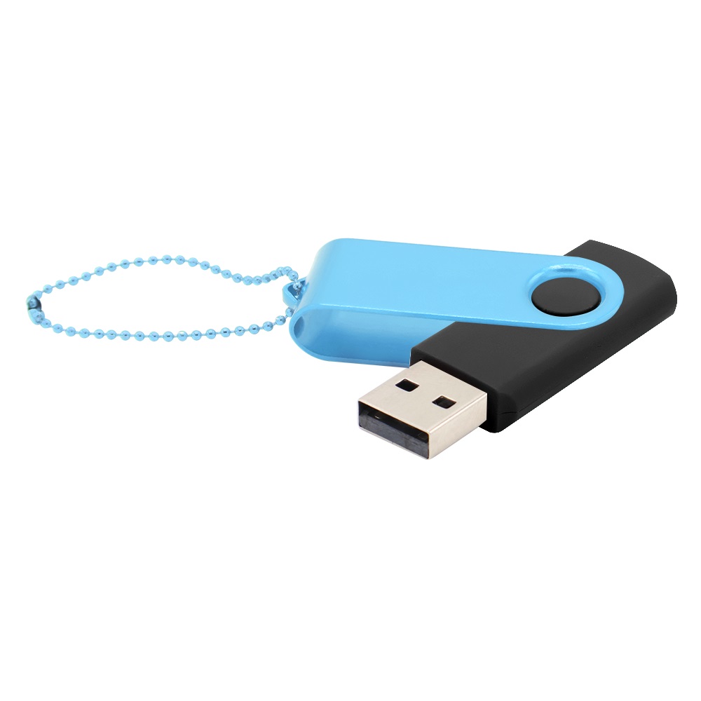Флешка Designer To Go 2.0 USB 16Gb, Черный/Голубой-0