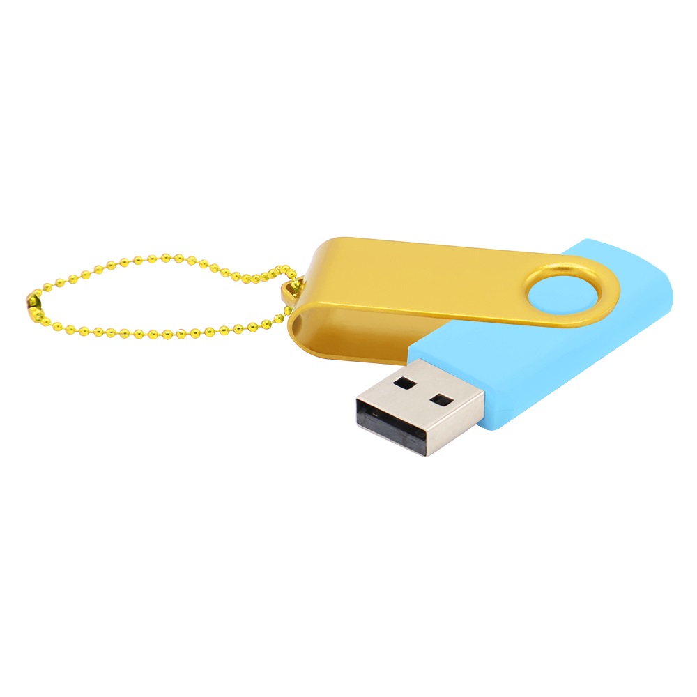 Флешка Designer To Go 2.0 USB 16Gb, Голубой/Желтый-0