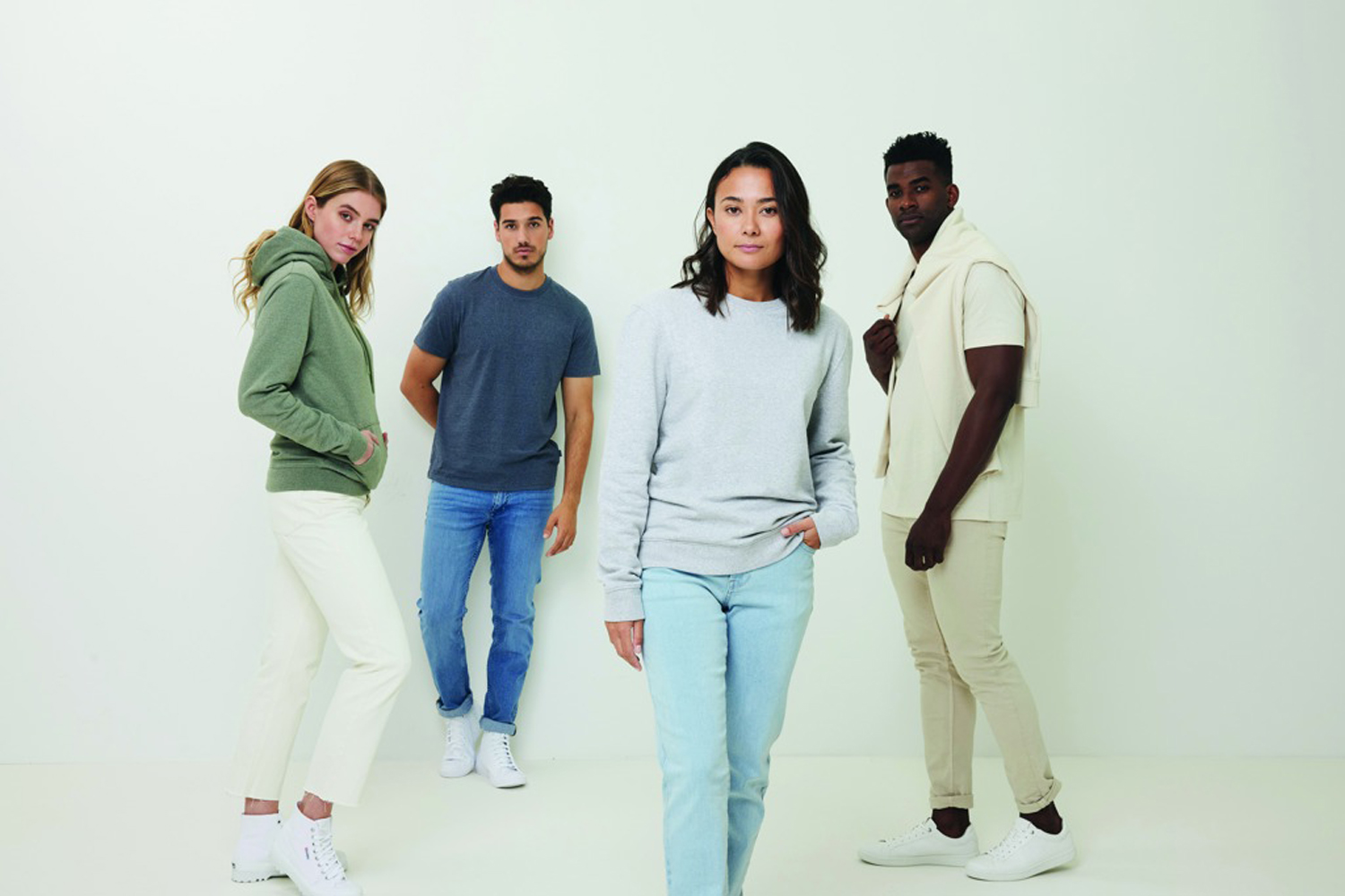 Свитшот Iqoniq Denali из переработанного неокрашенного хлопка, унисекс, 340 г/м²-55