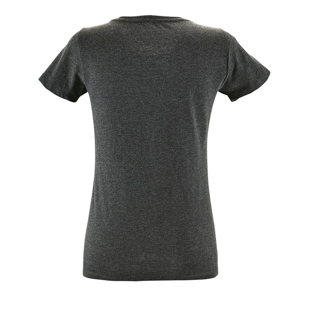Футболка женская Regent Fit Women, черный меланж-1
