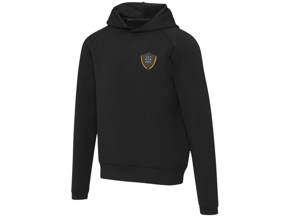 Danali унисекс интерлок спортивная толстовка - Сплошной черный-4